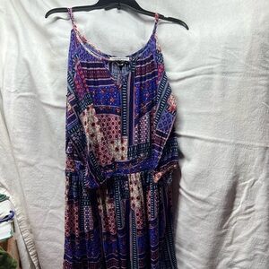 🌷American Eagle Outfitters Purple and Blue Sleeveless Maxi Sundress